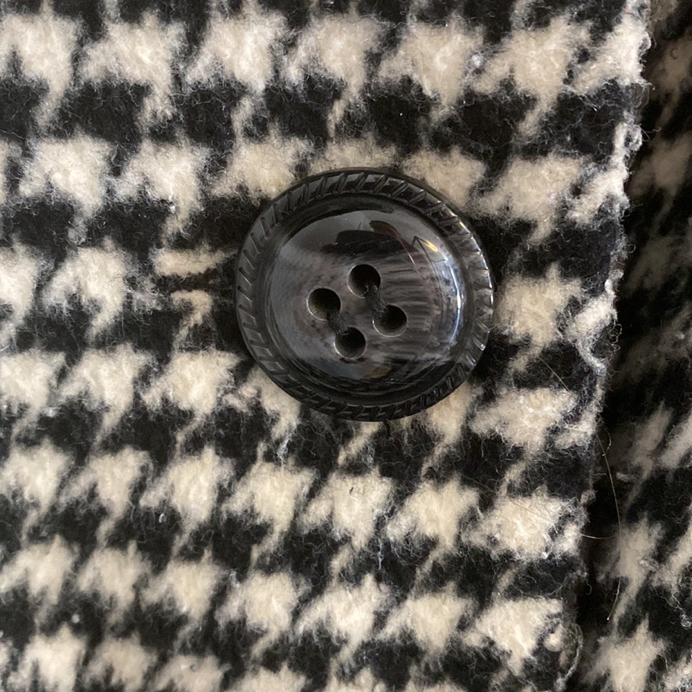 Houndstooth cowl neck coat - S - Lovestitch - Picture 8 of 8